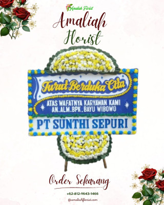 Papan Bunga Duka di Manahan